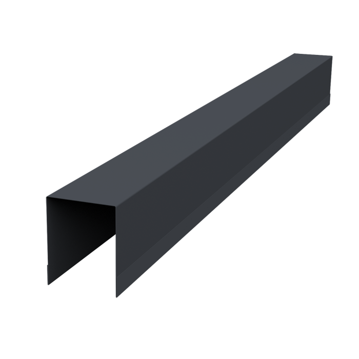 Планка опорная составная внутренняя Palermo 0,45 Drap-double TX RAL 7024 мокрый асфальт (2,5м)