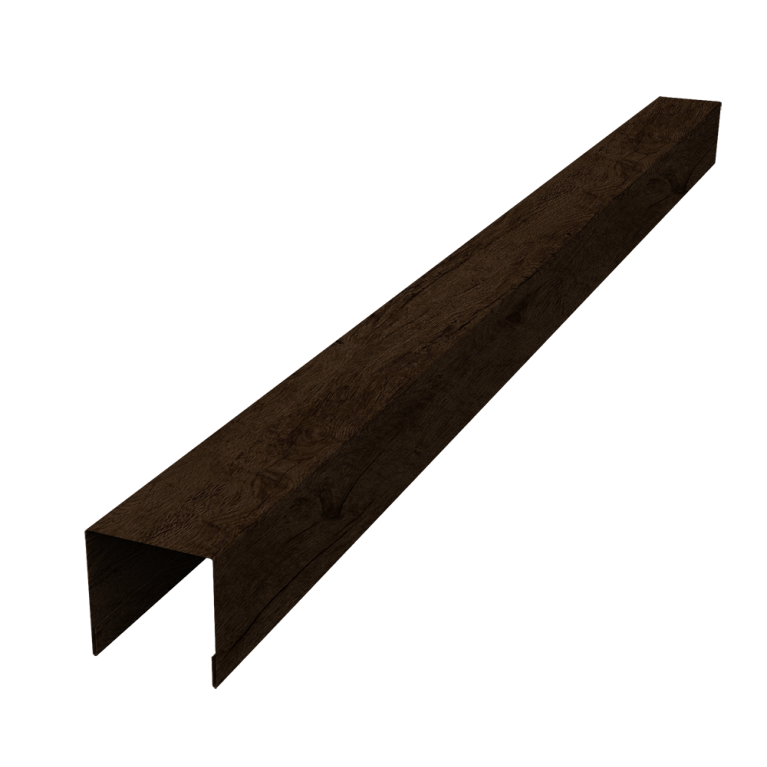 Планка вертикальная лицевая для забора жалюзи Palermo 0,45 Print-Double Premium Antique Wood (1,8м)