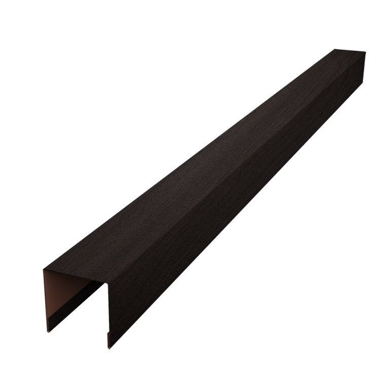 Планка вертикальная лицевая для забора жалюзи Palermo 0,45 Print Elite Coffee Wood TwinColor (1,8м)