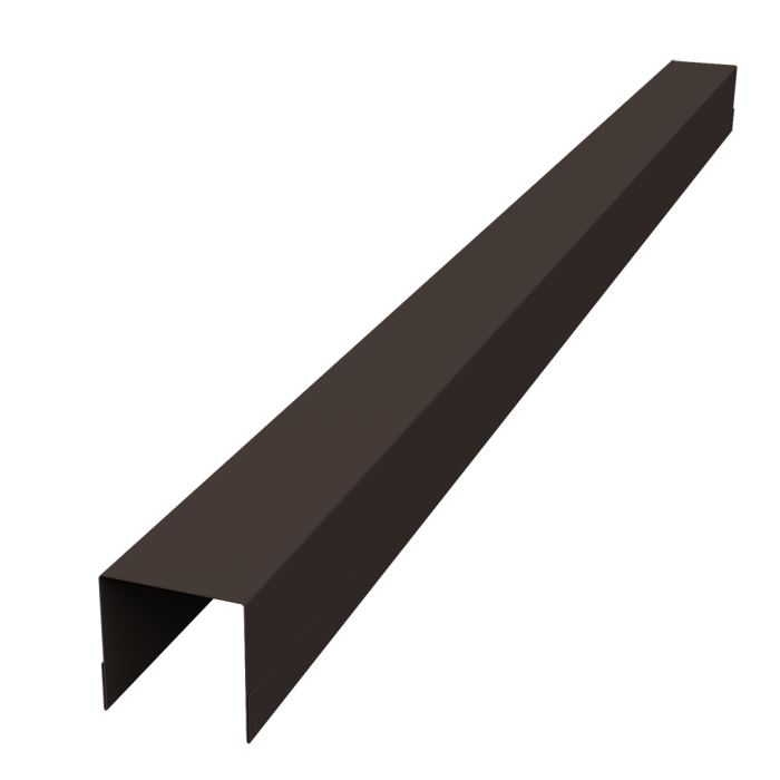 Планка вертикальная обратная Palermo 0,45 Drap-double TX RR 32 темно-коричневый (3м)