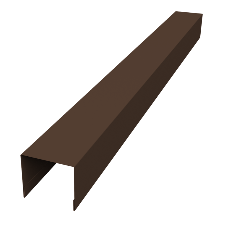 Стойка боковая крепежная для забора жалюзи Palermo 0,45 Drap-double TX RAL 8017 шоколад (2м)