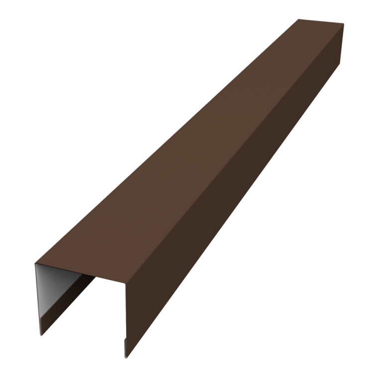 Стойка боковая крепежная для забора жалюзи Palermo 0,45 Drap RAL 8017 шоколад (2м)