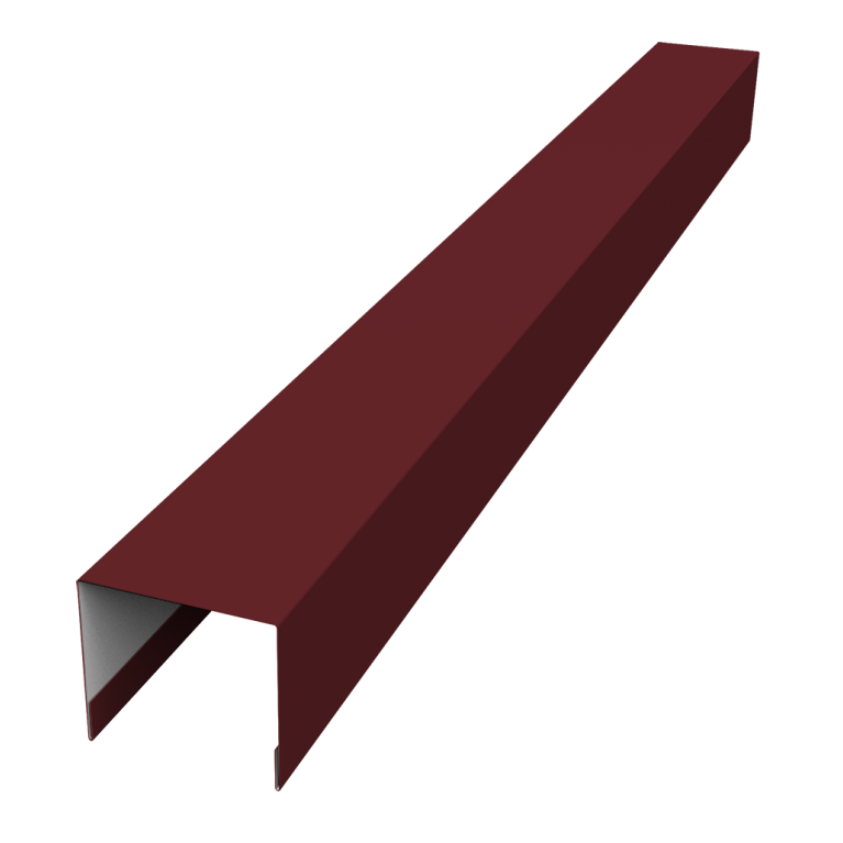 Стойка боковая крепежная для забора жалюзи Palermo 0,45 Drap TR RAL 3005 красное вино (2,5м)