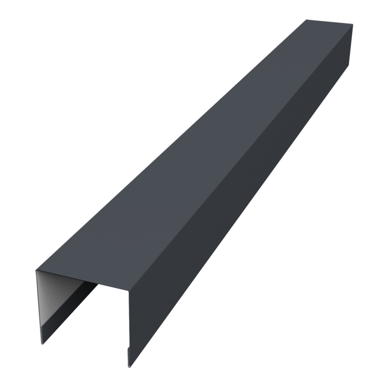 Стойка боковая крепежная для забора жалюзи Palermo 0,45 Drap TR RAL 7024 мокрый асфальт (1,8м)