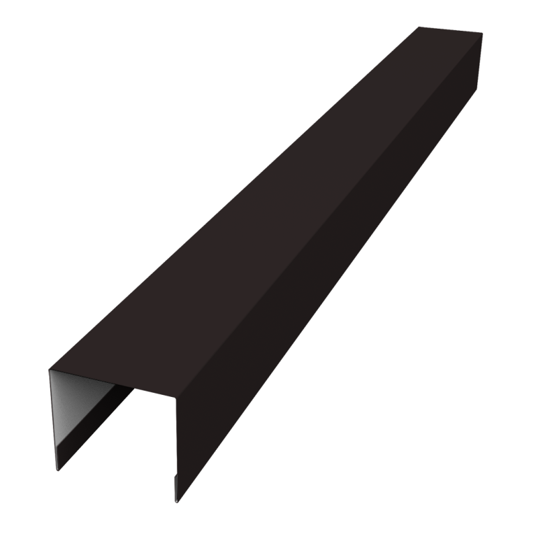 Стойка боковая крепежная для забора жалюзи Palermo 0,45 Drap TR RAL 9005 черный (2,5м)