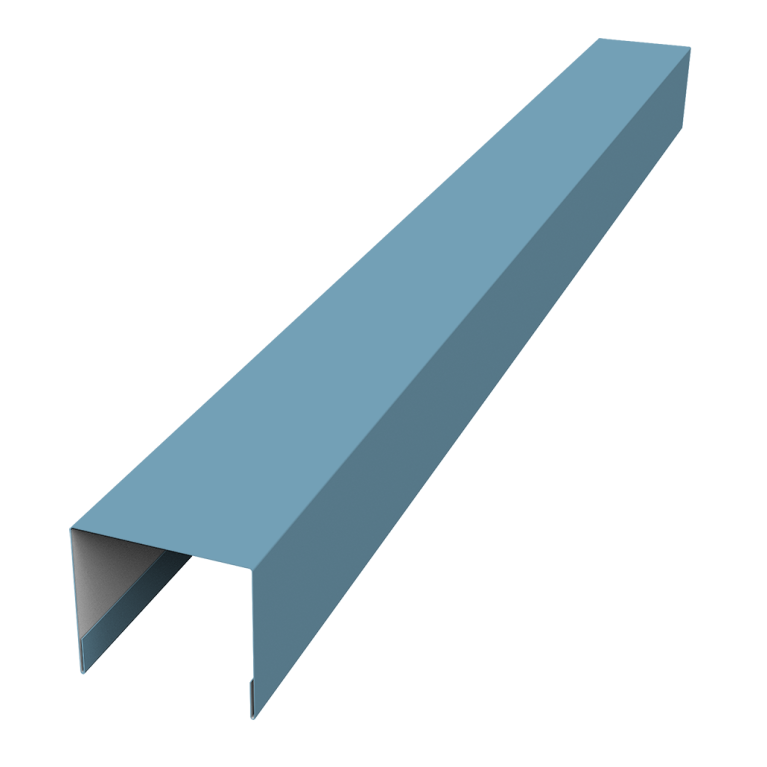 Стойка боковая крепежная для забора жалюзи Palermo 0,45 Drap TX RAL 5024 пастельно-синий (2,5м)