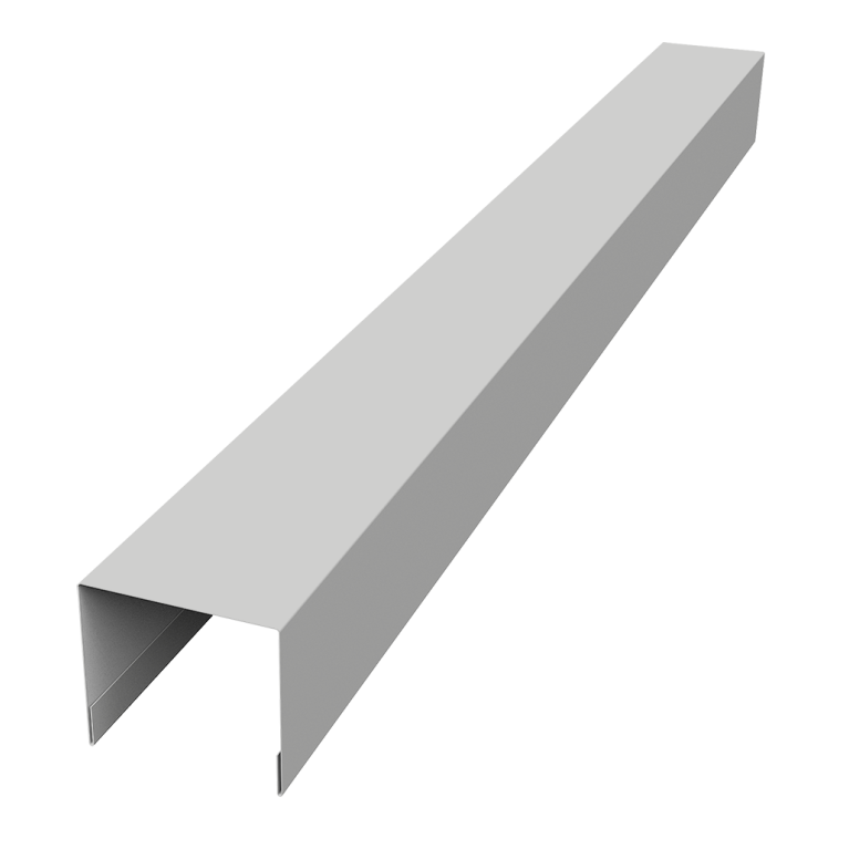 Стойка боковая крепежная для забора жалюзи Palermo 0,45 Drap TX RAL 7047 телегрей 4 (1,8м)