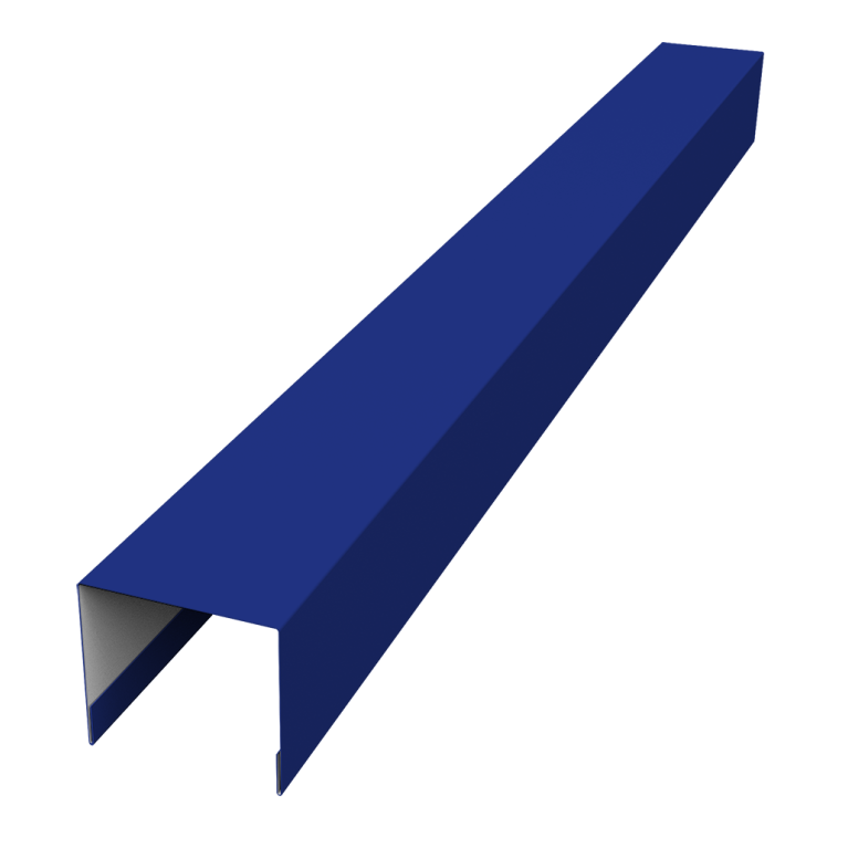 Стойка боковая крепежная для забора жалюзи Palermo 0,45 PE RAL 5002 ультрамариново-синий (1,8м)