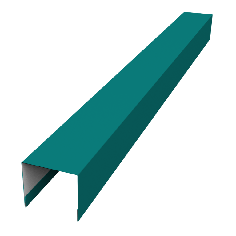 Стойка боковая крепежная для забора жалюзи Palermo 0,45 PE RAL 5021 водная синь (2,5м)