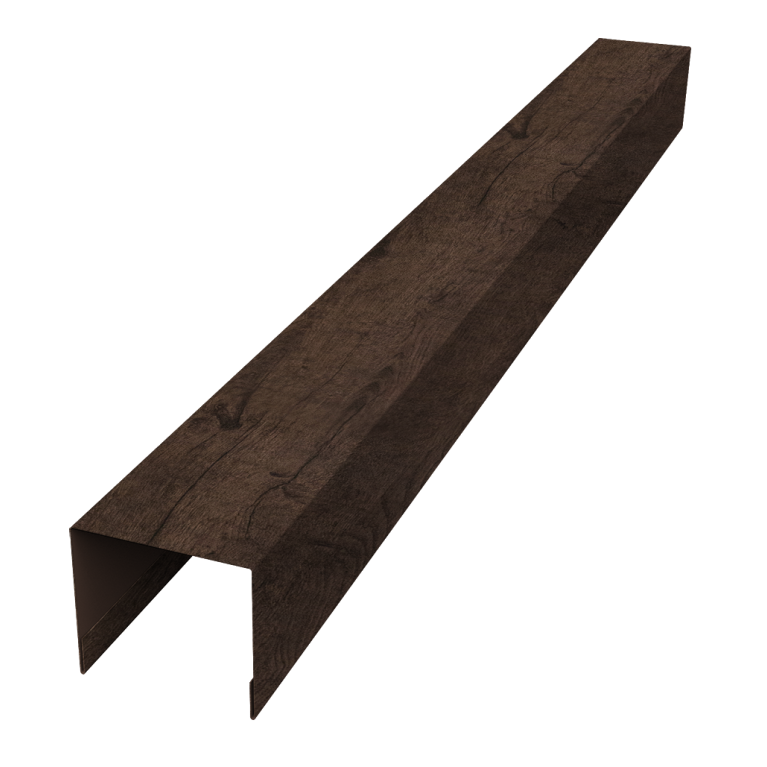 Стойка боковая крепежная для забора жалюзи Palermo 0,45 Print Elite Antique Wood TwinColor (1,8м)