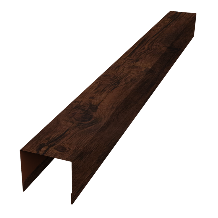 Стойка боковая крепежная для забора жалюзи Palermo 0,45 Print Elite Cherry Wood TwinColor (2,5м)