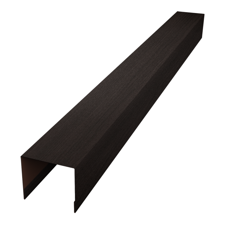 Стойка боковая крепежная для забора жалюзи Palermo 0,45 Print Elite Coffee Wood TwinColor (2м)