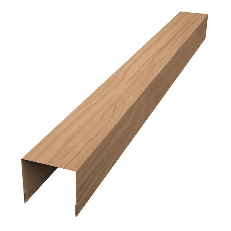 Стойка боковая крепежная для забора жалюзи Palermo 0,45 Print Elite Honey Wood TwinColor (2м)