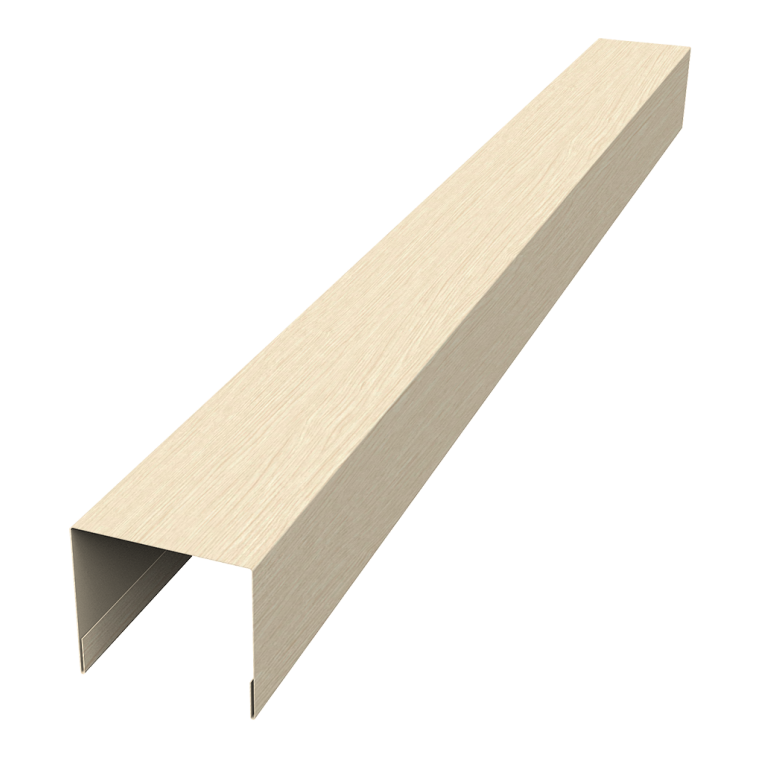 Стойка боковая крепежная для забора жалюзи Palermo 0,45 Print Elite Milky Wood TwinColor (1,8м)