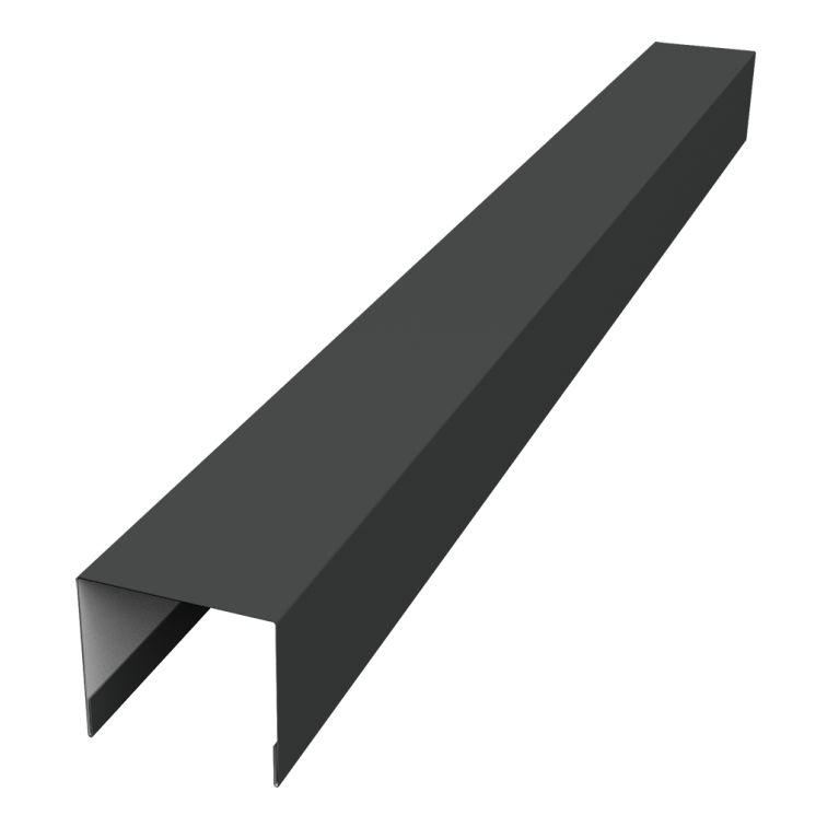 Стойка боковая крепежная для забора жалюзи Palermo 0,5 Drap RAL 7016 антрацитово-серый (2,5м)