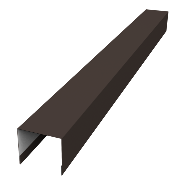 Стойка боковая крепежная для забора жалюзи Palermo 0,5 Drap TX RR 32 темно-коричневый (3м)