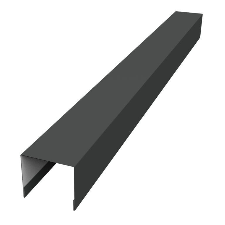 Стойка боковая крепежная для забора жалюзи Palermo 0,5 Rooftop Бархат RAL 7016 антрацитово-серый (3м)