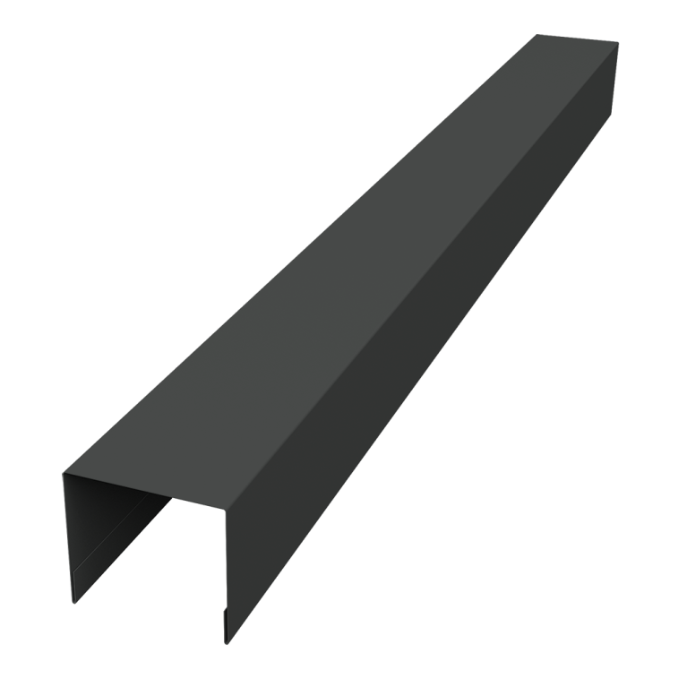 Стойка боковая крепежная Palermo 0,45 PE-Double RAL 7016 антрацитово-серый (2,5м)