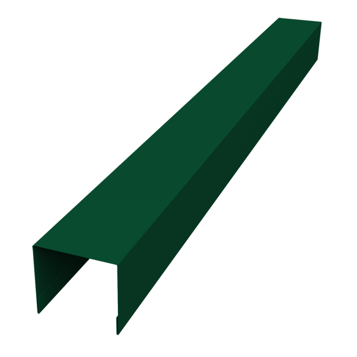 Стойка боковая крепежная Palermo 0,45 PE-Double RAL RAL 6005 зеленый мох (2,5м)