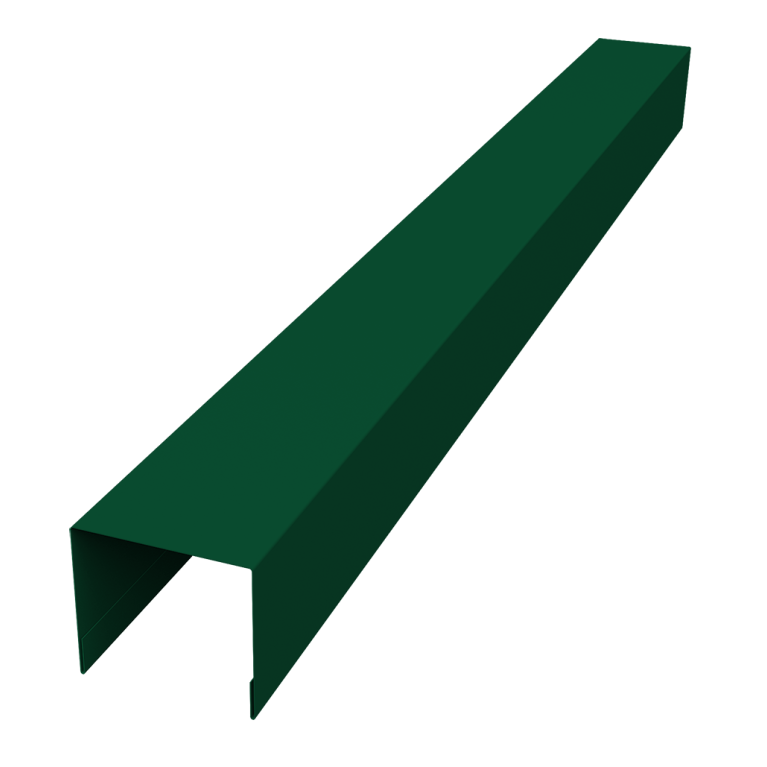 Стойка боковая крепежная Palermo 0,45 PE-Double RAL RAL 6005 зеленый мох (2,5м)