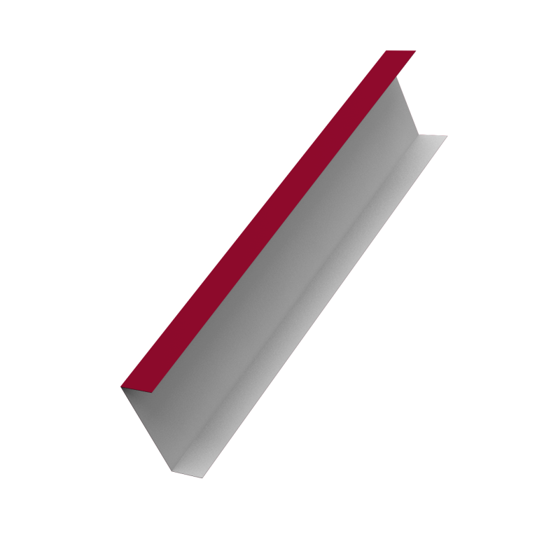 Декоративная накладка на столб универсальная 60х60 для забора жалюзи 0,45 PE RAL 3003 рубиново-красный (3м)