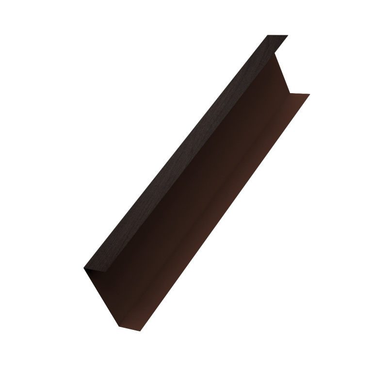 Декоративная накладка на столб универсальная 60х60 для забора жалюзи 0,45 Print Elite Coffee Wood TwinColor (1,8м)