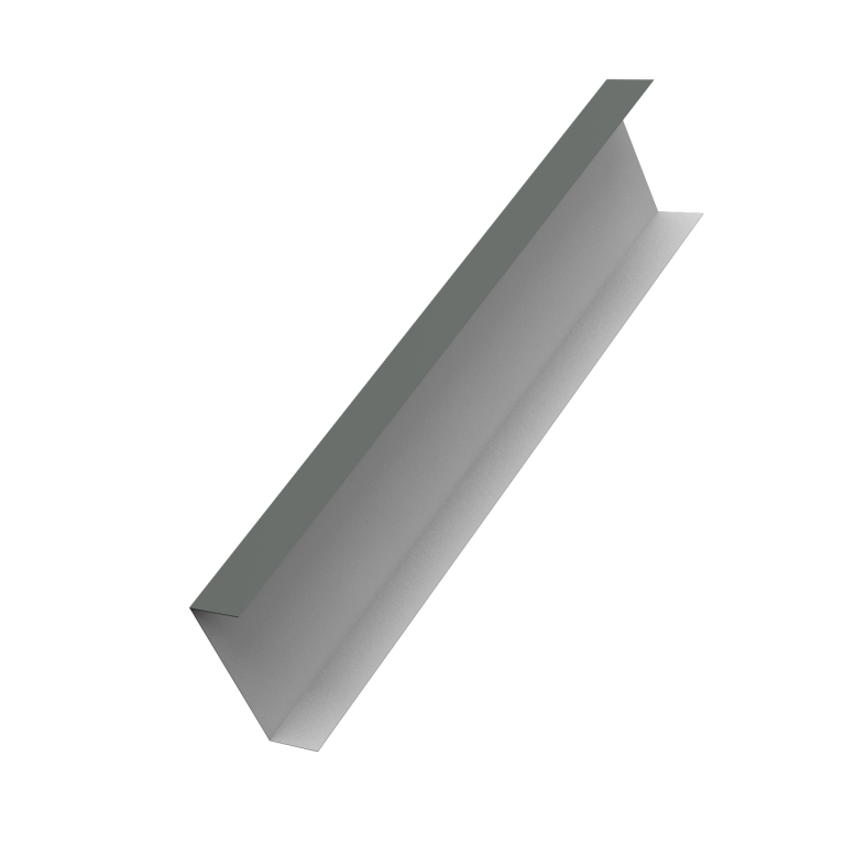 Декоративная накладка на столб универсальная 62х55 для забора жалюзи 0,45 PE RAL 7005 мышино-серый (2м)