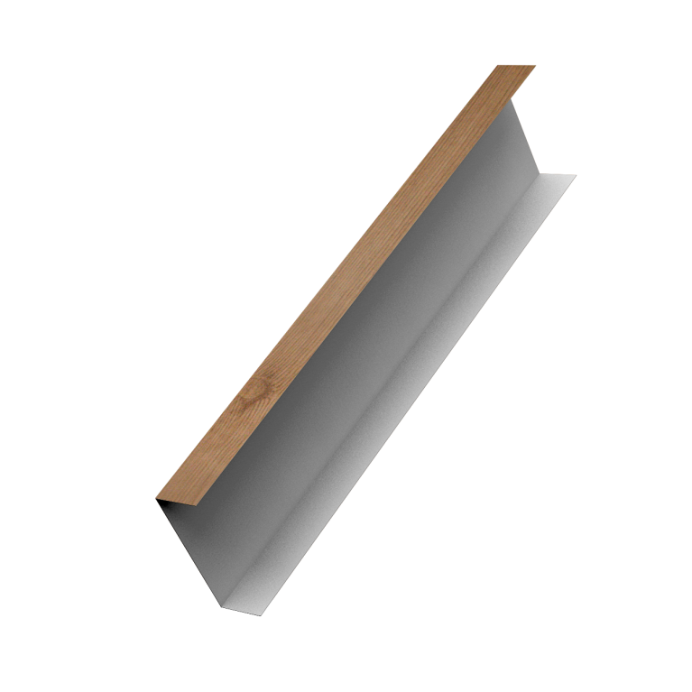 Декоративная накладка на столб универсальная 62х55 для забора жалюзи 0,45 Print Premium Pine Wood Fresh (2,5м)