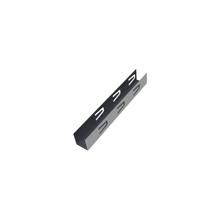 Крепежный вкладыш Б для забора жалюзи Texas с шириной ламели 150 0,5 Satin RAL 7024 мокрый асфальт (2м)