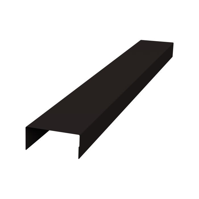 Крышка 30х15 жалюзи Texas 0,45 PE-Double RAL 9005 черный (3м)