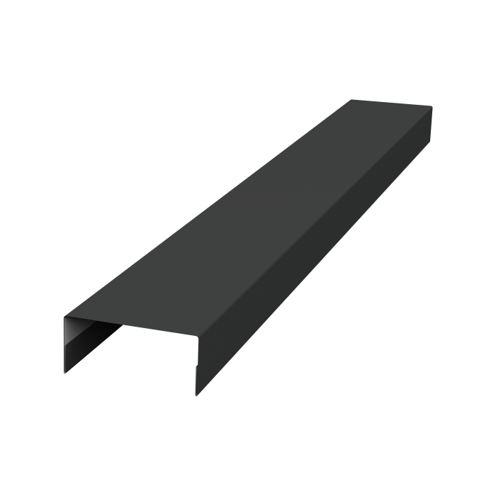 Крышка 30х20 жалюзи Texas 0,5 GreenCoat Pural BT, matt  RR2H3 (RAL 7016 антрацитово-серый) (2,5м)