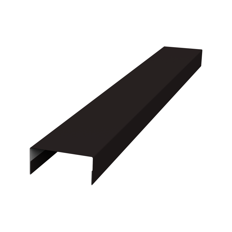 Крышка 30х20 жалюзи Texas 0,5 Satin RAL 9005 черный (2,5м)