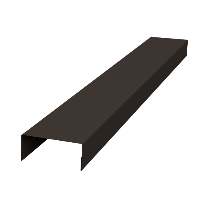 Крышка 45х20 жалюзи Texas 0,45 Drap-double TX RR 32 темно-коричневый (2м)