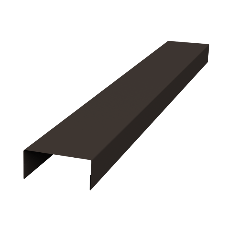 Крышка 45х20 жалюзи Texas 0,45 Drap-double TX RR 32 темно-коричневый (2м)