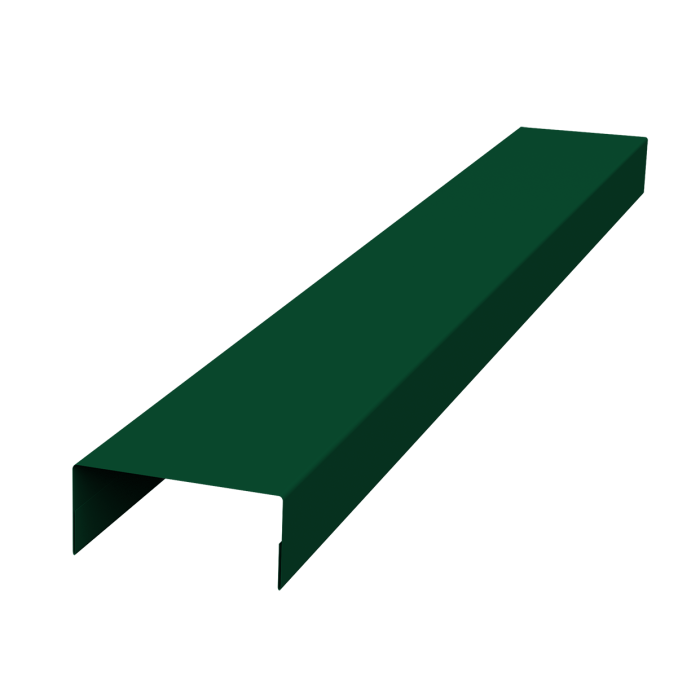 Крышка 45х20 жалюзи Texas 0,45 PE-Double RAL 6005 зеленый мох (3м)