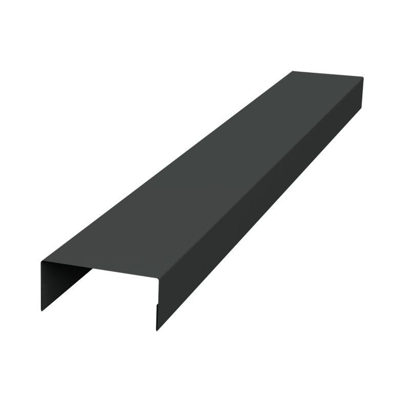 Крышка 45х20 жалюзи Texas 0,45 PE-Double RAL 7016 антрацитово-серый (2м)