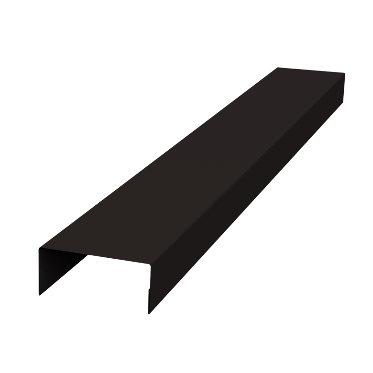 Крышка 45х20 жалюзи Texas 0,45 PE-Double RAL 9005 черный (2,5м)