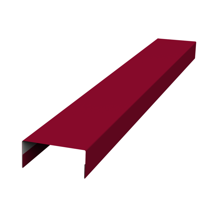 Крышка 45х20 жалюзи Texas 0,45 PE RAL 3003 рубиново-красный (2м)