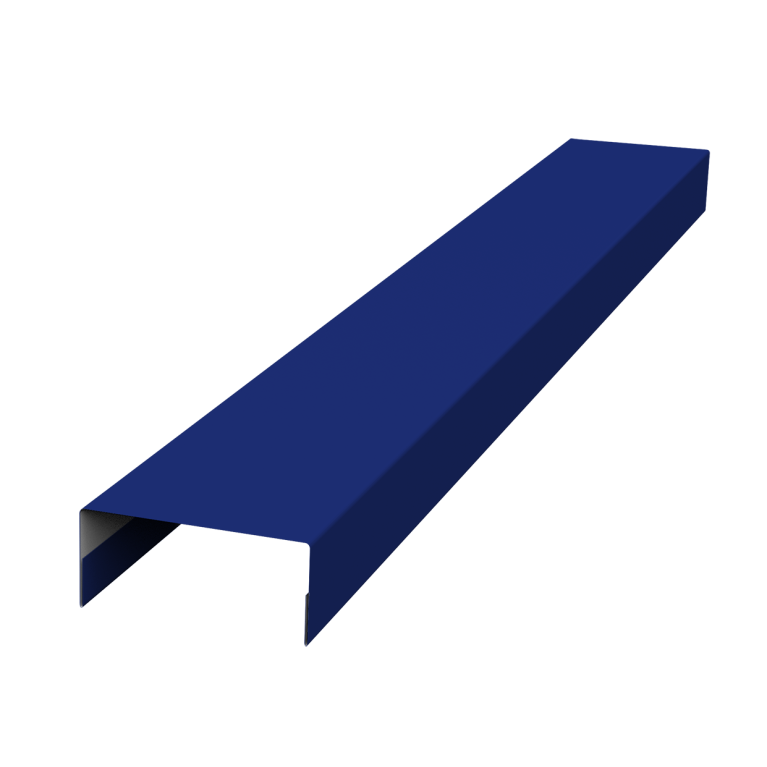 Крышка 45х20 жалюзи Texas 0,45 PE RAL 5002 ультрамариново-синий (2,5м)