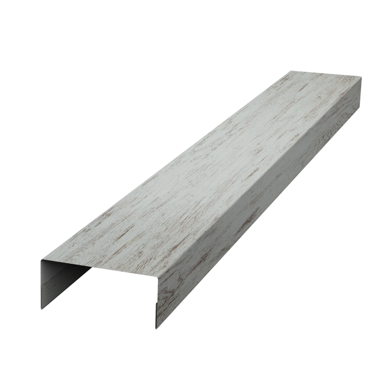 Крышка 45х20 жалюзи Texas 0,45 Print Elite Snow Wood TwinColor (2м)