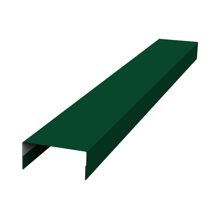 Крышка 45х20 жалюзи Texas 0,5 Satin RAL 6005 зеленый мох (2,5м)