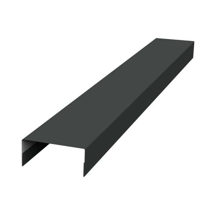 Крышка 45х20 жалюзи Texas 0,5 Satin RAL 7016 антрацитово-серый (2м)