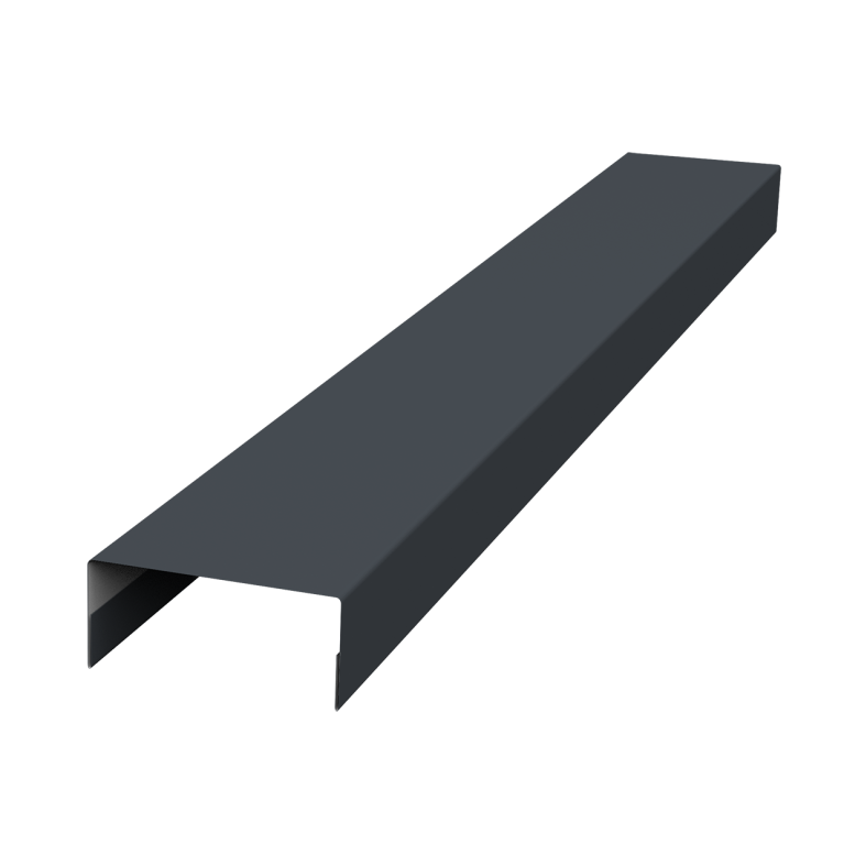 Крышка 45х20 жалюзи Texas 0,5 Satin RAL 7024 мокрый асфальт (2,5м)