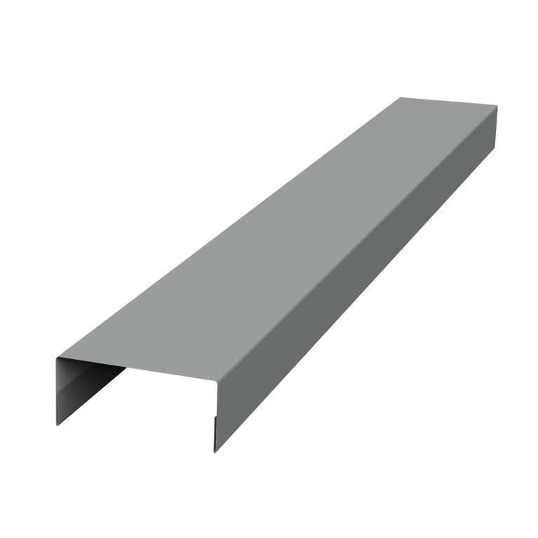 Крышка 45х20 жалюзи Texas 0,5 Satin RAL 9006 бело-алюминиевый (2м)