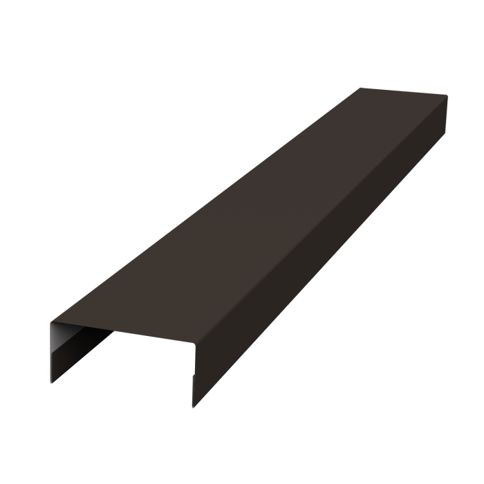 Крышка 45х20 жалюзи Texas 0,5 Satin RR 32 темно-коричневый (3м)