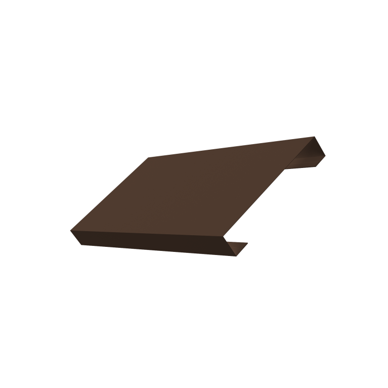 Ламель лицевая 125 забора жалюзи Texas 0,45 Drap TwinColor RAL 8017 шоколад