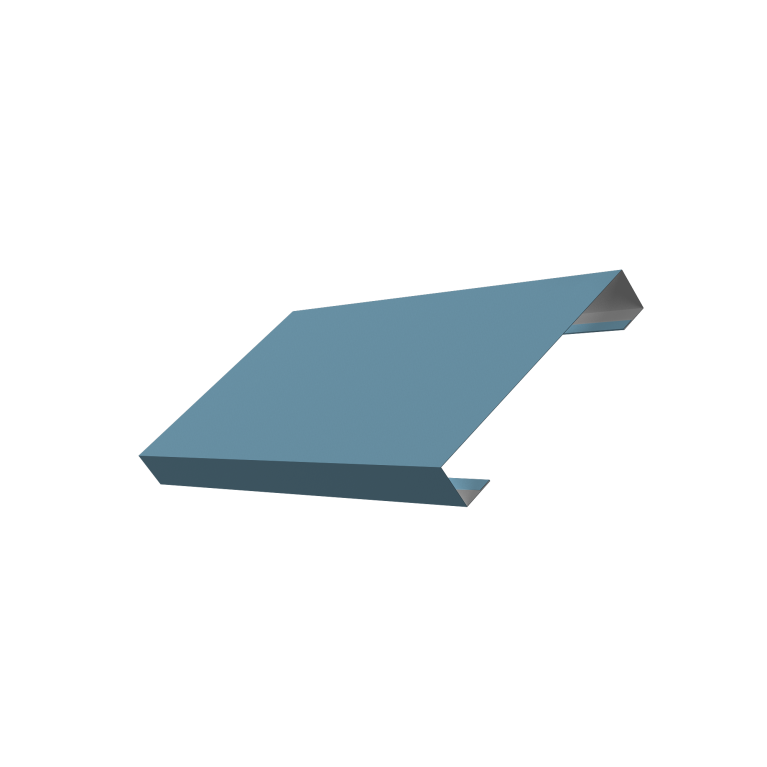 Ламель лицевая 125 забора жалюзи Texas 0,45 Drap TX RAL 5024 пастельно-синий