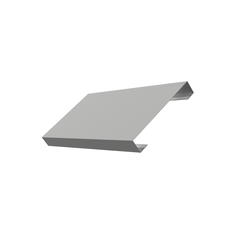 Ламель лицевая 125 забора жалюзи Texas 0,45 Drap TX RAL 7047 телегрей 4