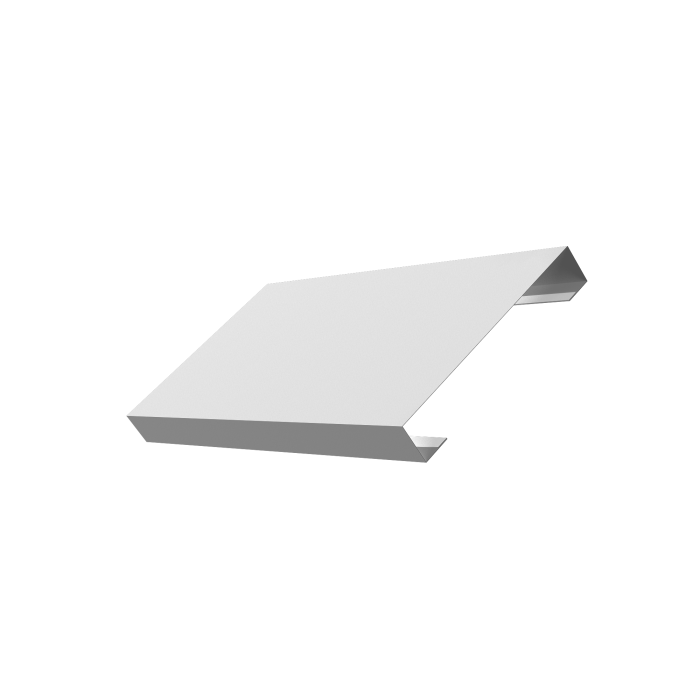 Ламель лицевая 125 забора жалюзи Texas 0,45 Drap TX RAL 9003 сигнальный белый
