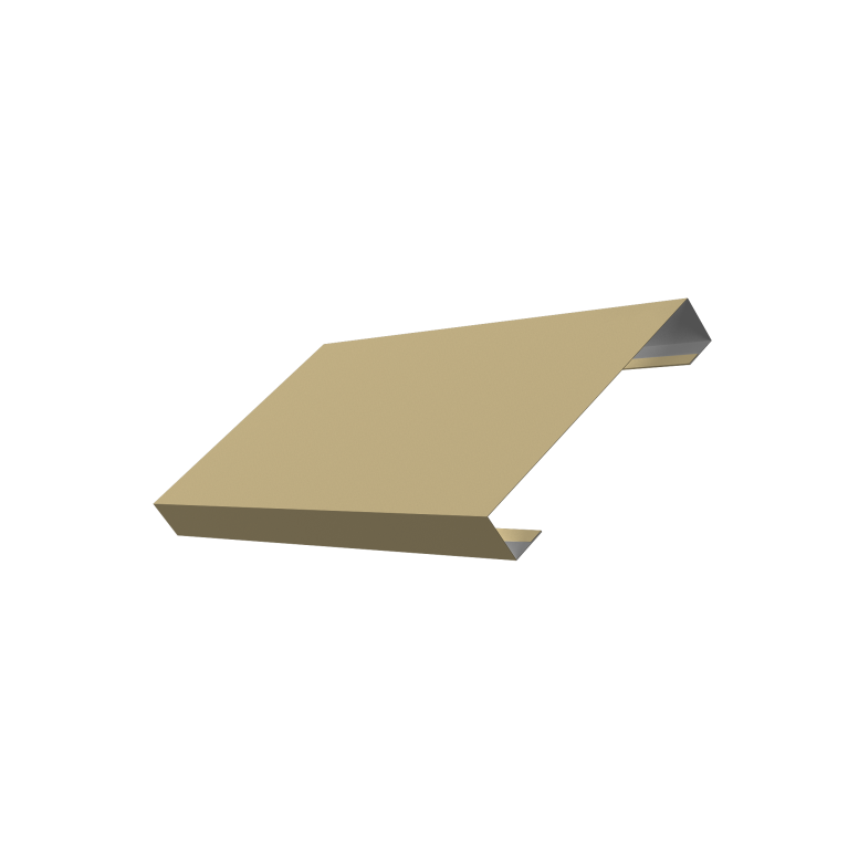 Ламель лицевая 125 забора жалюзи Texas 0,45 PE RAL 1014 слоновая кость